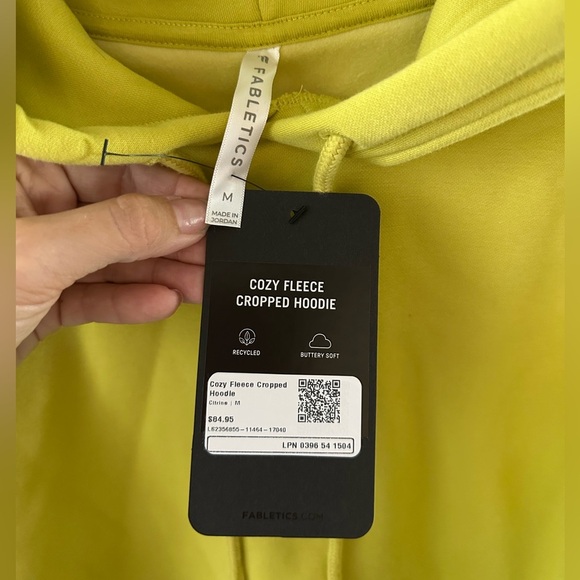 Fabletics Cozy Fleece Cropped Hoodie - Picture 5 of 5